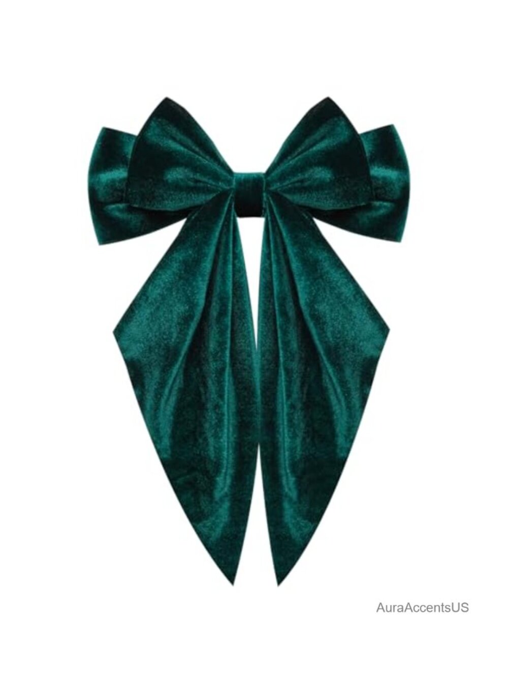 Velvet Bow Hair Clip Large Long Tail Elegant Accessory